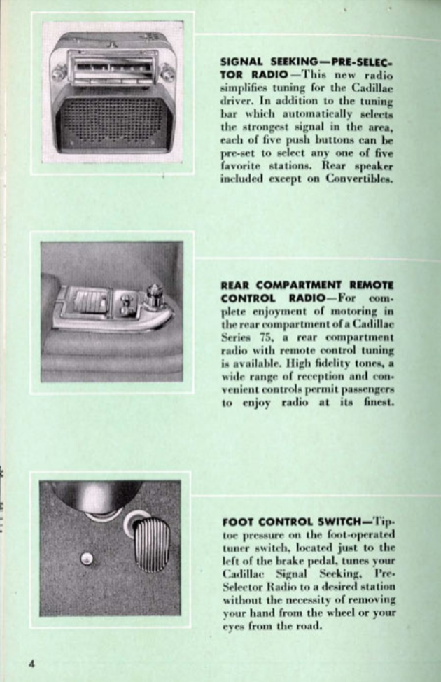 1953 Cadillac Accessories Booklet Page 5